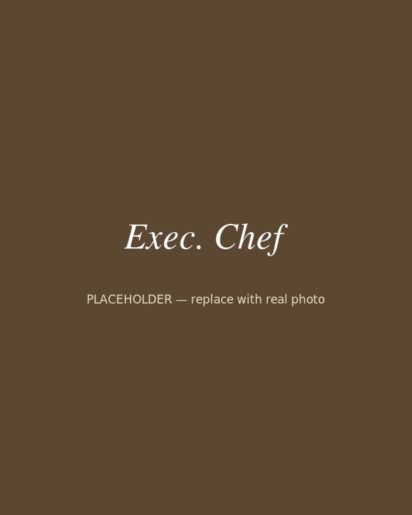 Portrait of the Executive Chef